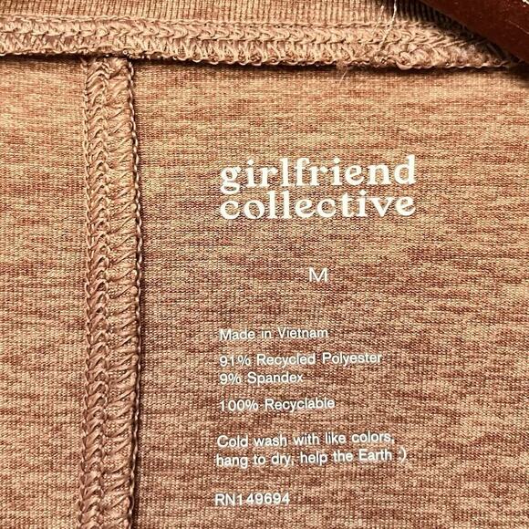 Girlfriend Collective Athletic Long Sleeve Top Size M Orange Athletic Workout - Picture 5 of 5